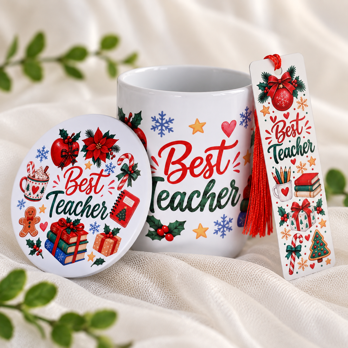 Christmas Best Teacher Gift Set | Ready to Ship