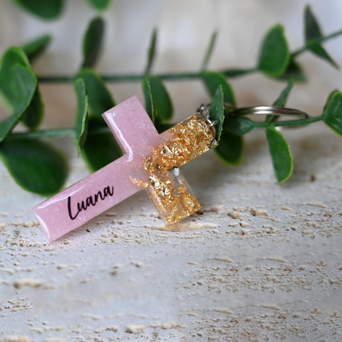 Resin Cross Keychain | Personalised Design