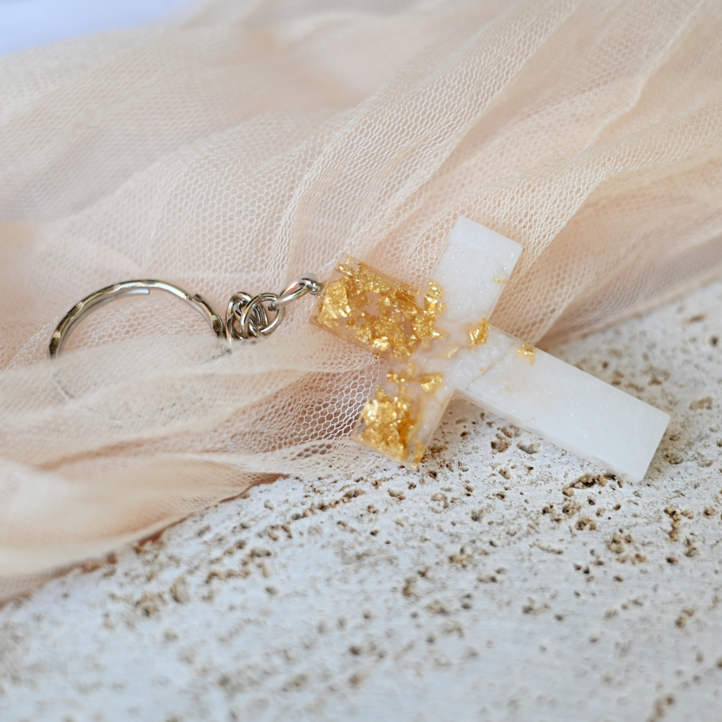 Resin Cross Keychain | Standard Design