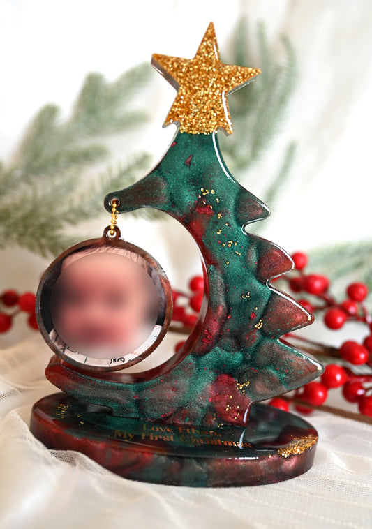 Resin Christmas Tree with Photo | Custom Made