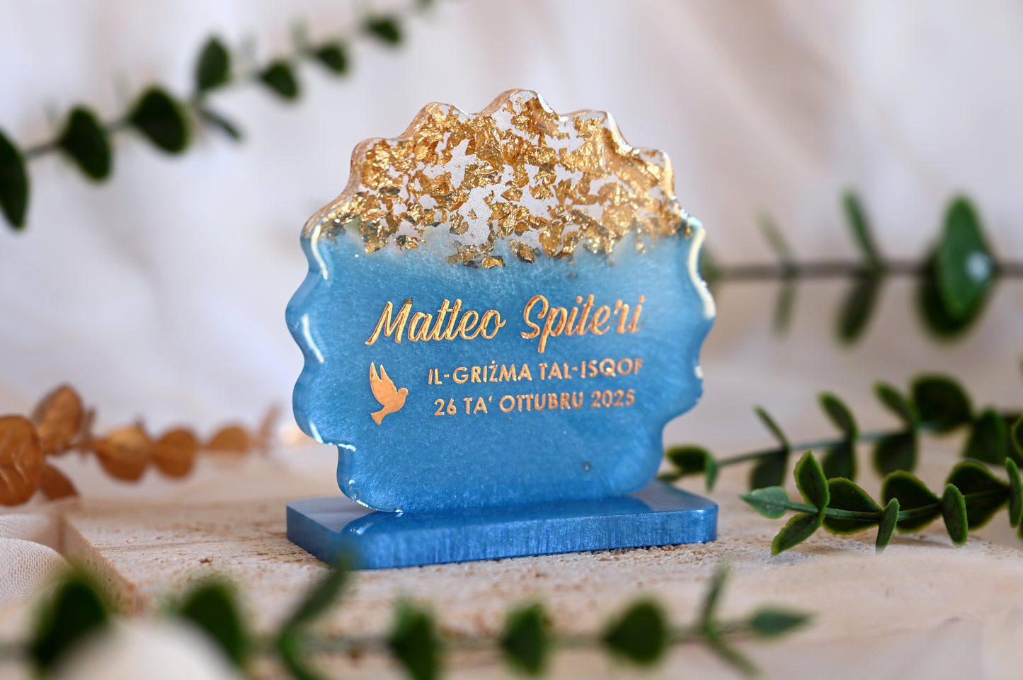 Framed Keepsake Plaque | 8cm | Organza Bags