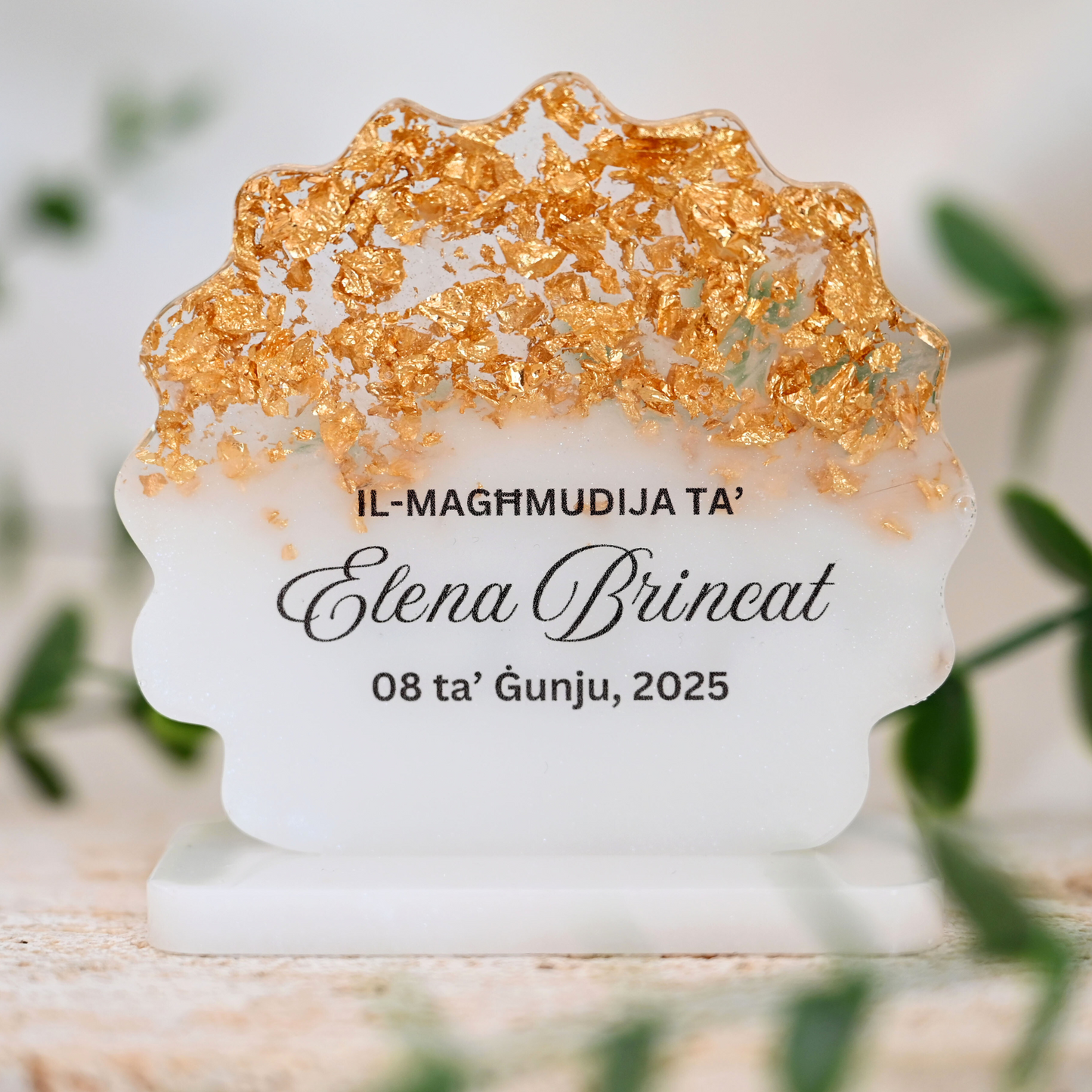 Framed Keepsake Plaque | 8cm | Organza Bags