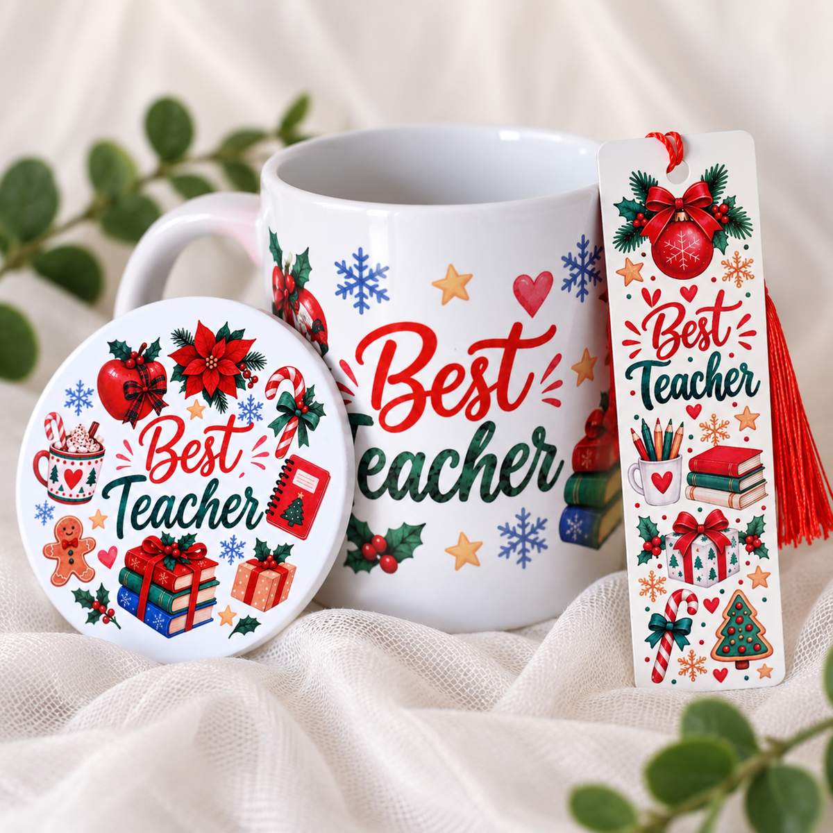 Christmas Best Teacher Gift Set | Ready to Ship