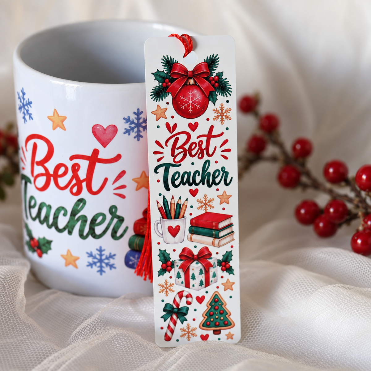 Christmas Best Teacher Gift Set | Ready to Ship