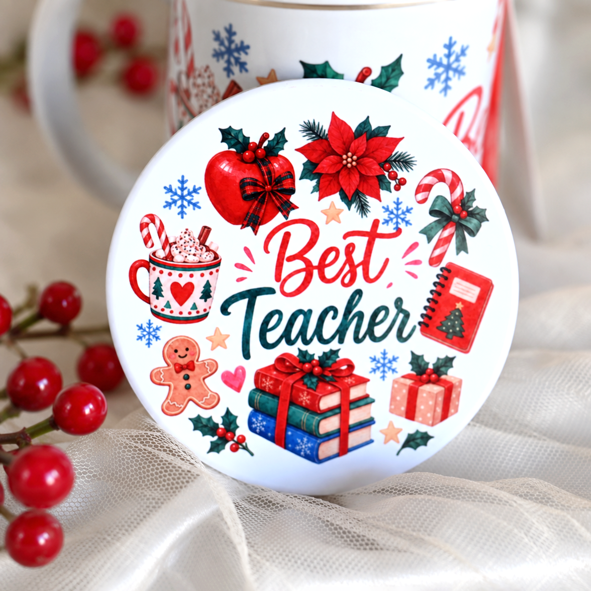 Christmas Best Teacher Gift Set | Ready to Ship