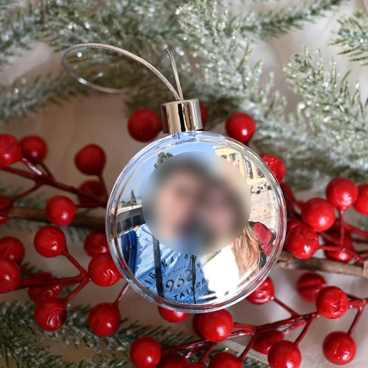Double-Sided Photo Bauble | 7.5cm Disc Bauble