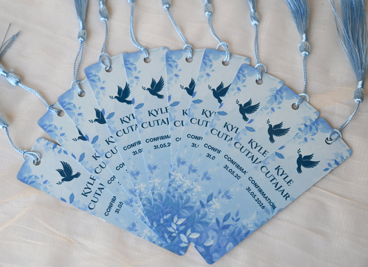 Confirmation Metal Bookmarks | Personalised Souvenirs