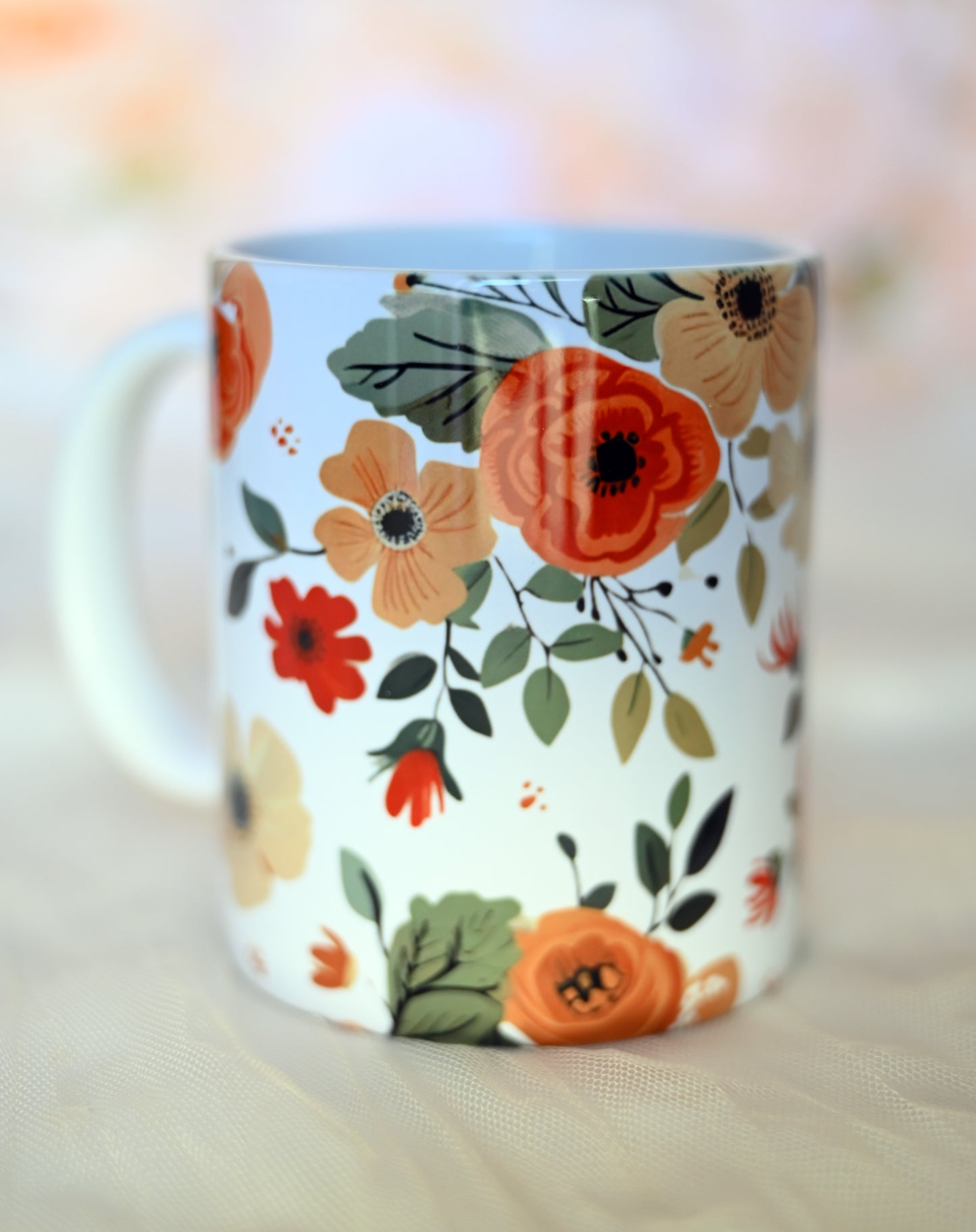 Mug & Resin Coaster Gift Box | Floral Edition