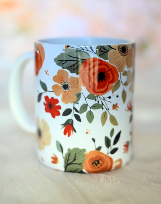 Mug & Resin Coaster Gift Box | Floral Edition