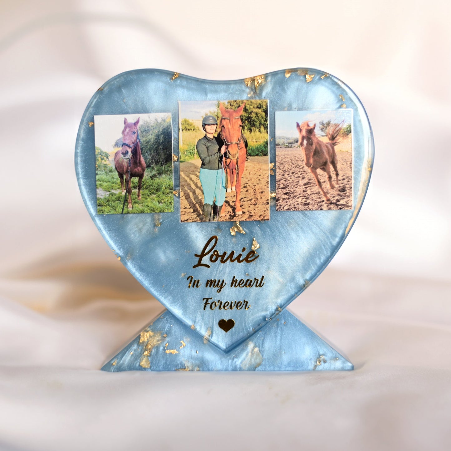 Freestanding Heart Photo Keepsake | Personalised Resin Gift