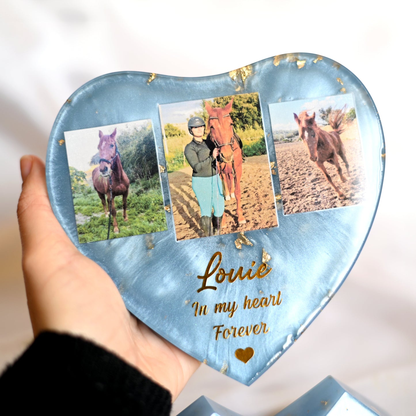 Freestanding Heart Photo Keepsake | Personalised Resin Gift