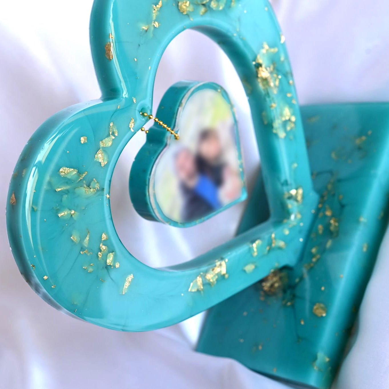 Personalised Heart Photo Keepsake | Solid Colour Edition