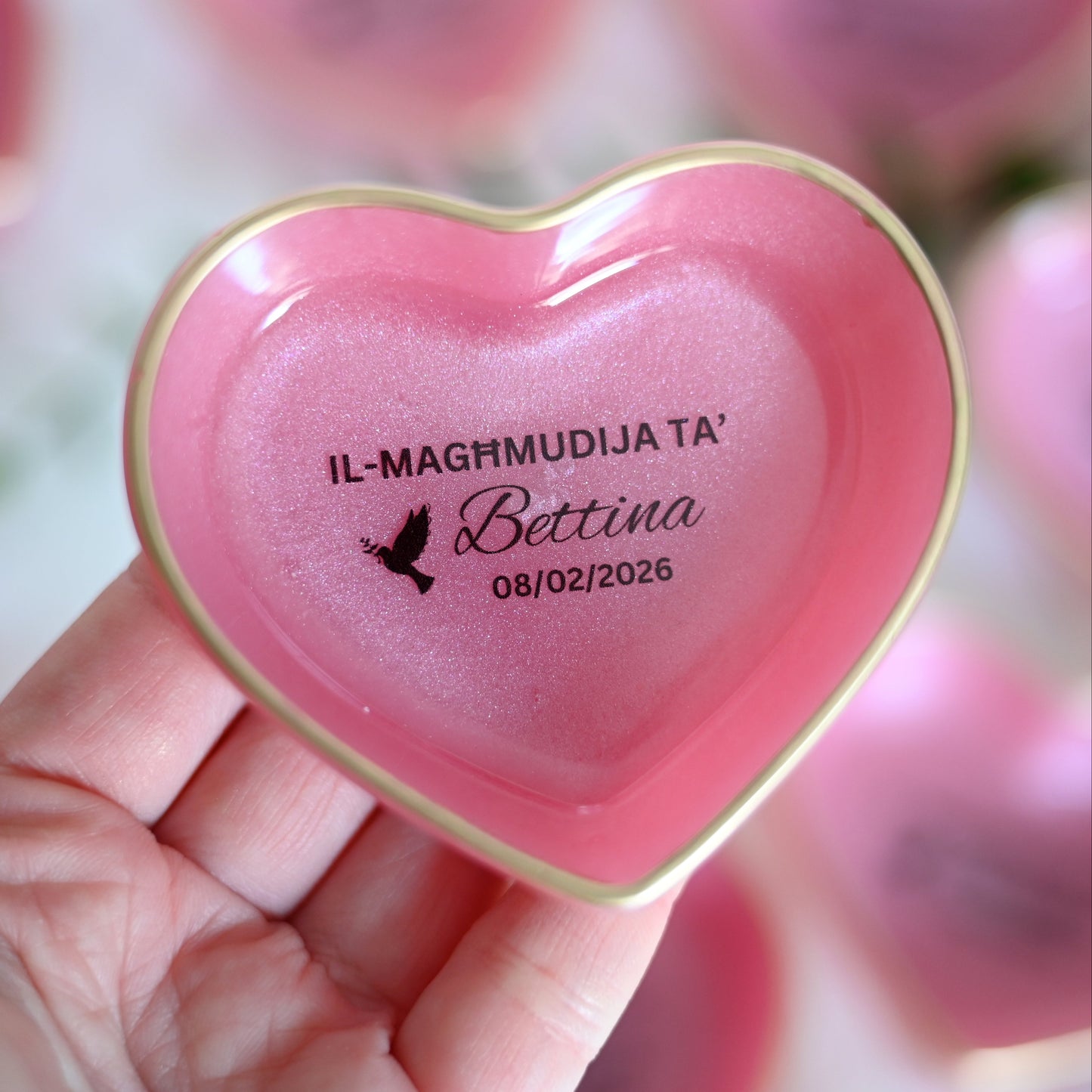 Heart Trinket Trays | Personalised Resin Souvenirs