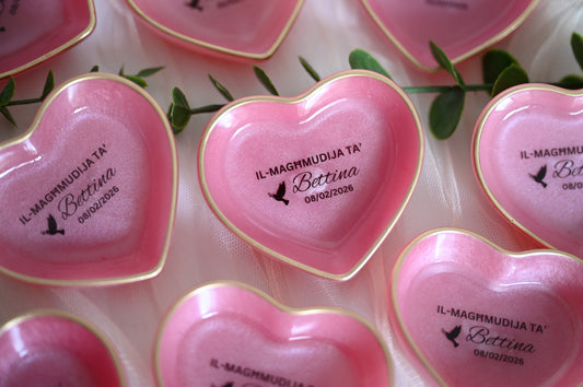 Heart Trinket Trays | Personalised Resin Souvenirs