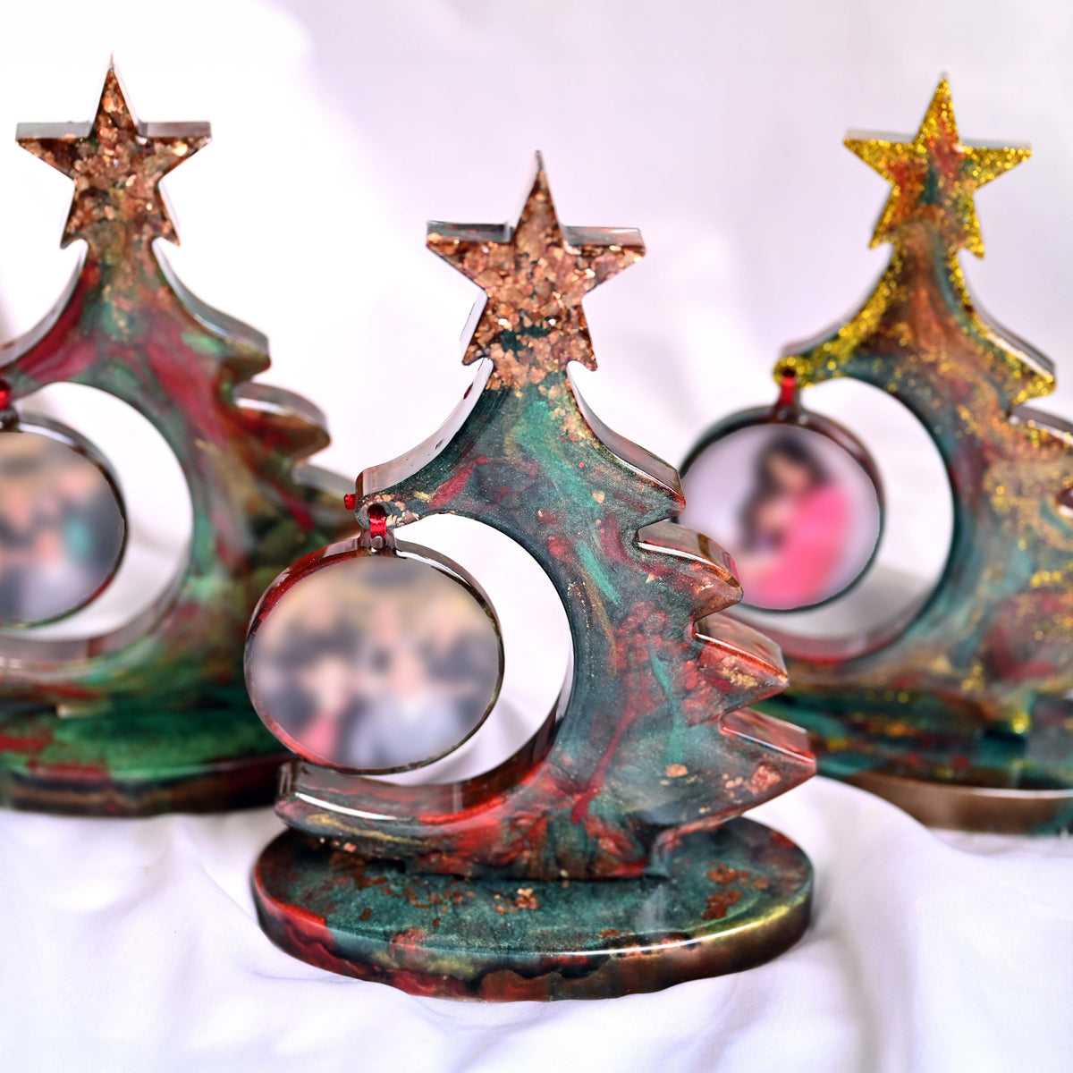 Resin Christmas Tree with Photo | Custom Made