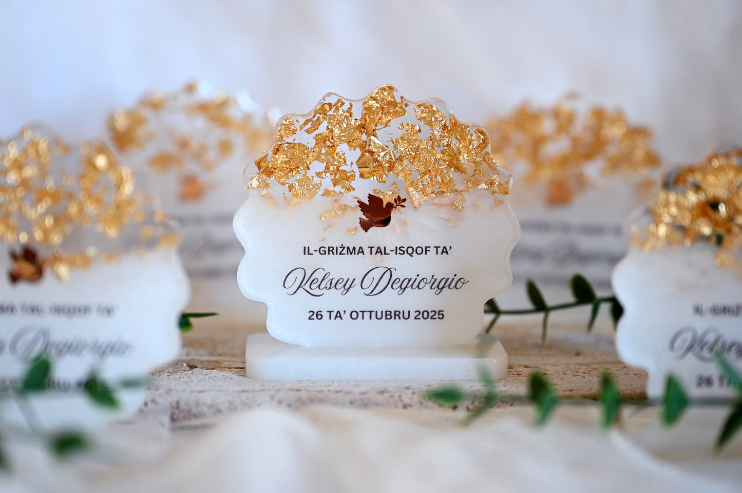 Framed Keepsake Plaque | 8cm | Organza Bags