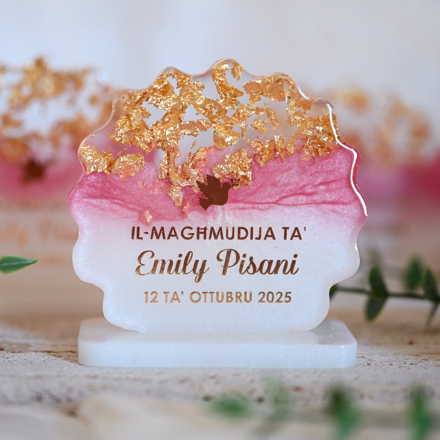 Framed Keepsake Plaque | 8cm | Organza Bags