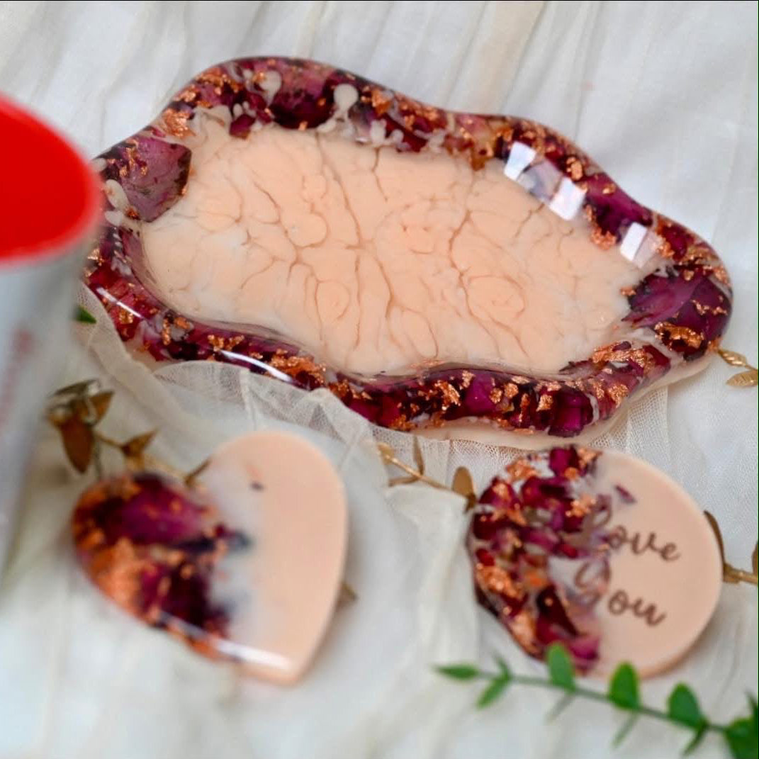 Peach & Rose Gold “Love You” Gift Box | One of a Kind | Ready to Ship